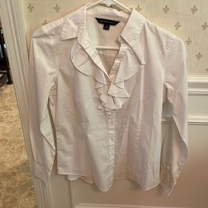 White Button  Down Brooks Brothers Blouse